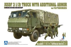 Aoshima 012086 JGSDF 3 1/2t Truck With Additional Armor (w/4 Figures)