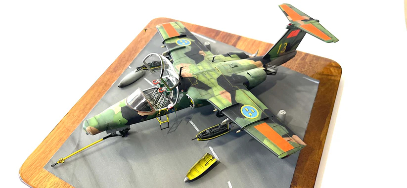 Pilot Replicas 483D015 FFV 30 mm Gun pod (Matra SA-10) for SAAB 105/SK60 & 37 Viggen - Afbeelding 4