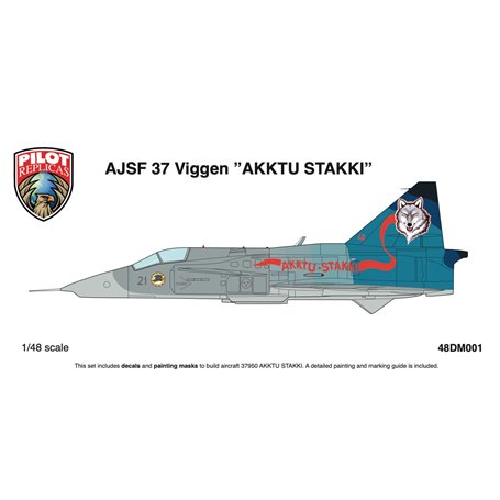 Pilot Replicas 48DM001 Saab AJSF 37 Viggan Akktu Stakki