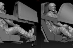 Pilot Replicas 48P014 SAAB J29 Pilot Seated with Helmet On