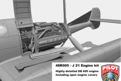 Pilot Replicas 48R005 SAAB J21 A – DB 605 Engine Kit (for Pilot Replics kits)