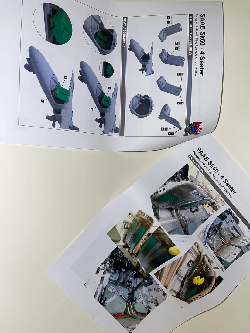 Pilot Replicas 48R021 SAAB SK60 D - 4-seater Conversion (for Pilot Replicas) - Afbeelding 2