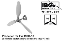 IBG 72U077 Focke Wulf Fw-190 D-13 – Propeller (3D-Printed / for IBG Kits)