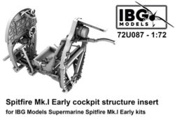 IBG 72U087 Supermarine Spitfire Mk.I Early – Cockpit Structure Insert (for IBG Kits / 3D-Printed)