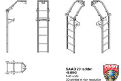 Pilot Replicas 483D001 SAAB 29 Ladder – High precision 3D printed