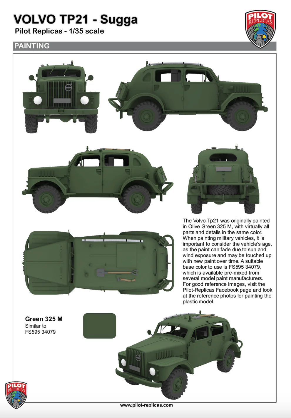 Pilot Replicas 35R001 Volvo Sugga TP21 / Raptgb 915 (1:35) - Afbeelding 9
