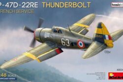 MiniArt 48047 Republic P-47D-22RE Thunderbolt – French Service (Basic Kit)