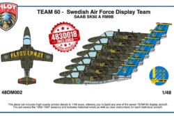 Pilot Replicas 48DM002SE SAAB SK60 Team 60 Special Edition Box (1:48) 