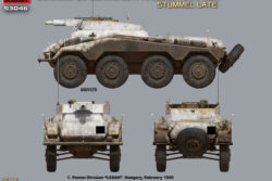 MiniArt 53046 Sd.Kfz.234/3 Schwerer Panzerspahwagen Stummel Late