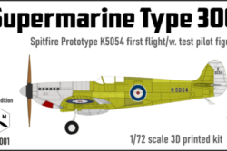 IBG MRM-A720001 Supermarine Spitfire Prototype K5054 – Stage 1 (First Flight with Test Pilot Figure)