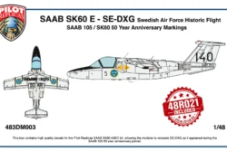 Pilot Replicas 48DM003SE SAAB SK60 E / SAAB 105 50 Years Special Edition Box (1:48) 