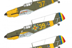 Exotic Decals 48037 Romanian Emils Part 1 - Messerschmitt Bf-109 E in Romanian Service