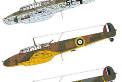 Exotic Decals 48036 Messerschmitt Bf-110 in Enemy Aircraft Circus - Captured Bf 110 C-5 W.Nr 2177