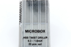 Hobbytime Tools HT1202 – Microbox Drill Bit Set 20-delig 0,3–1,6 mm