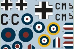 Exotic Decals ED72036 Bf 110 in Enemy Aircraft Circus 1/72